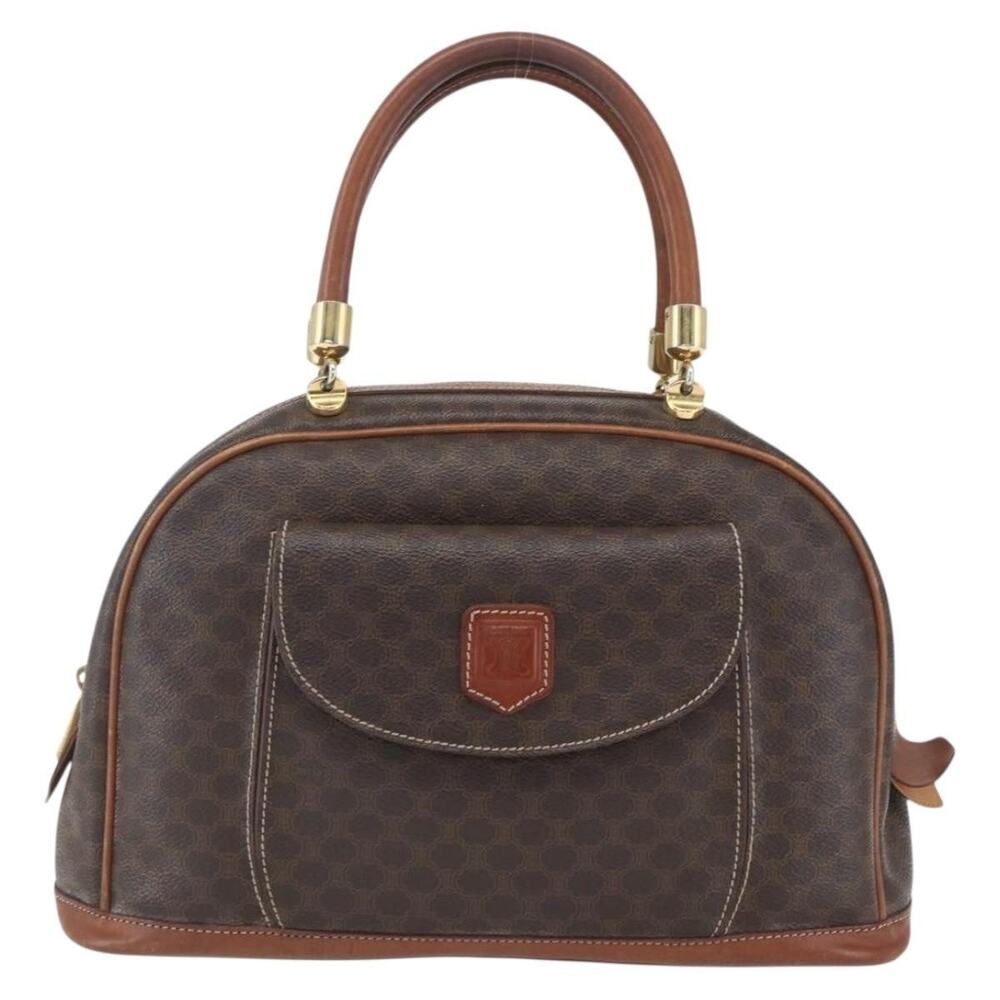Celine Macadam Handbag Brown